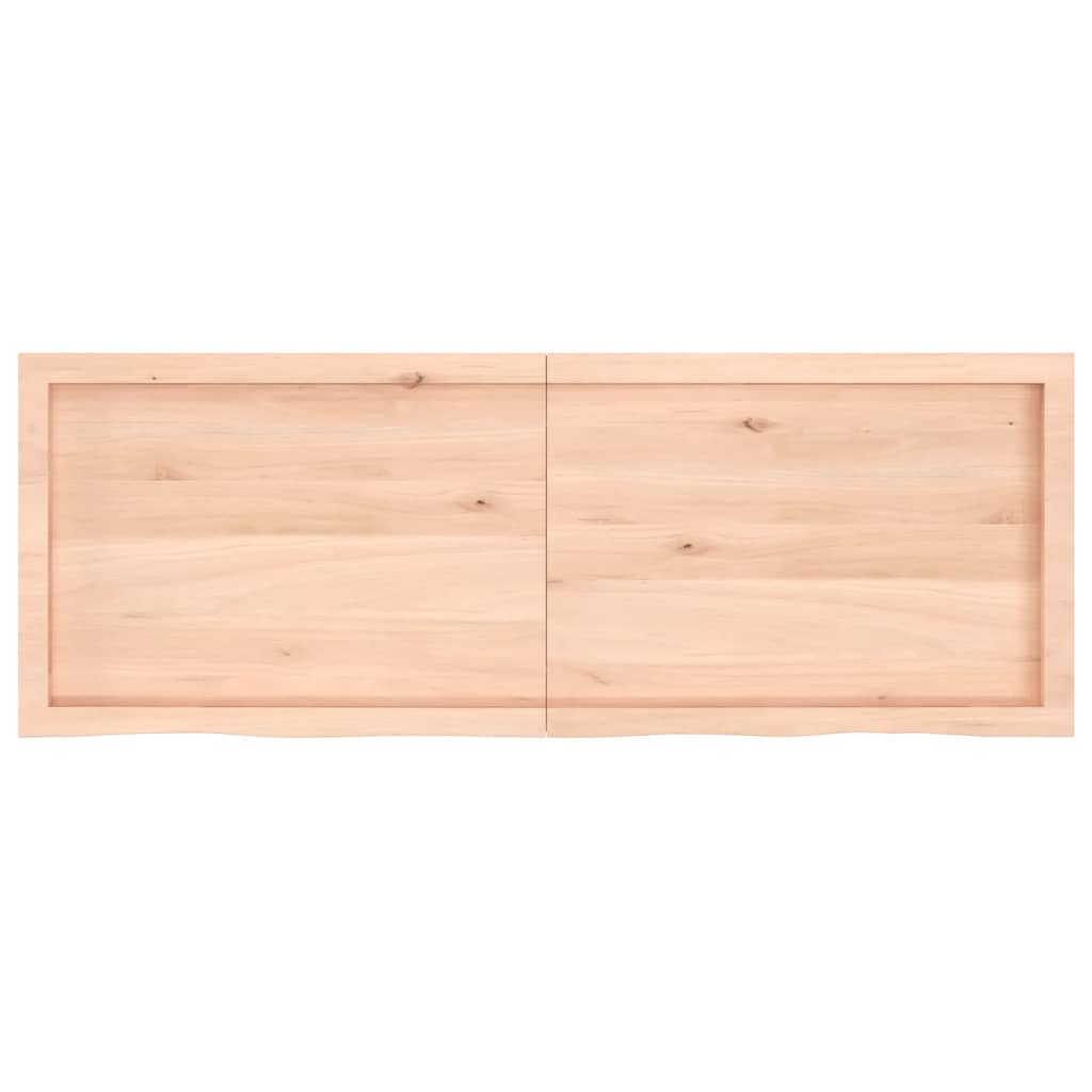 Tablero de mesa madera maciza roble sin tratar 140x50x(2-4) cm vidaXL