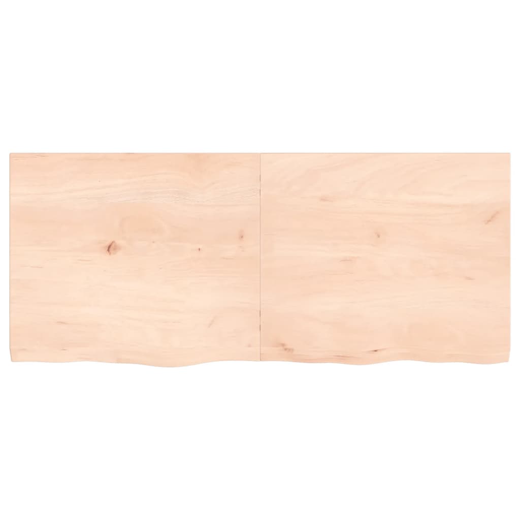 Tablero de mesa madera maciza roble sin tratar 140x60x(2-4) cm