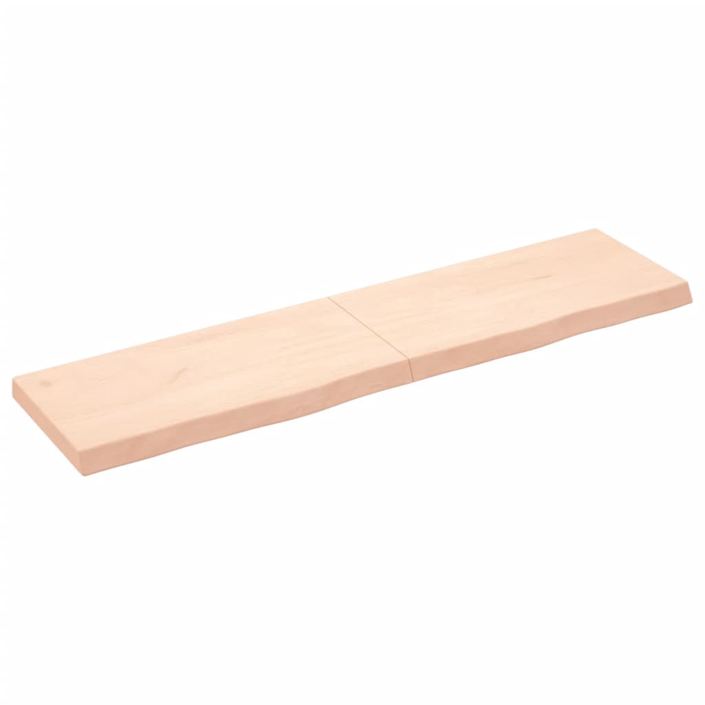 Tablero de mesa madera maciza roble sin tratar 160x40x(2-6) cm vidaXL