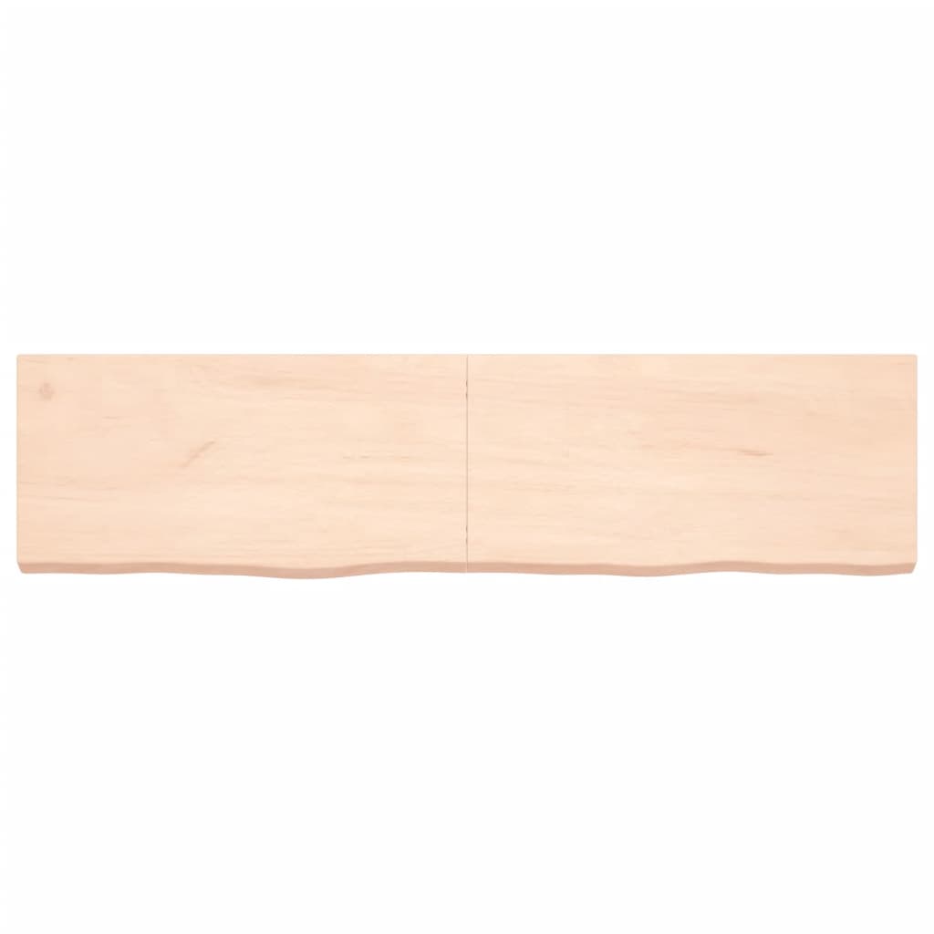 Tablero de mesa madera maciza roble sin tratar 160x40x(2-6) cm vidaXL