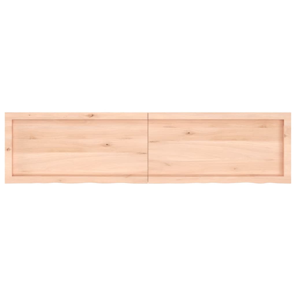 Tablero de mesa madera maciza roble sin tratar 160x40x(2-6) cm vidaXL