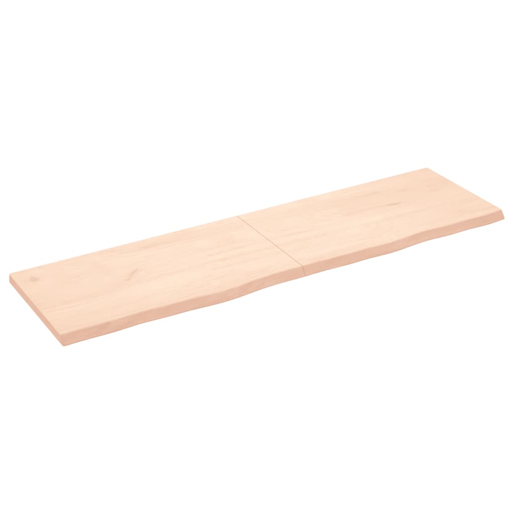 Tablero de mesa madera maciza roble sin tratar 180x50x(2-4) cm vidaXL