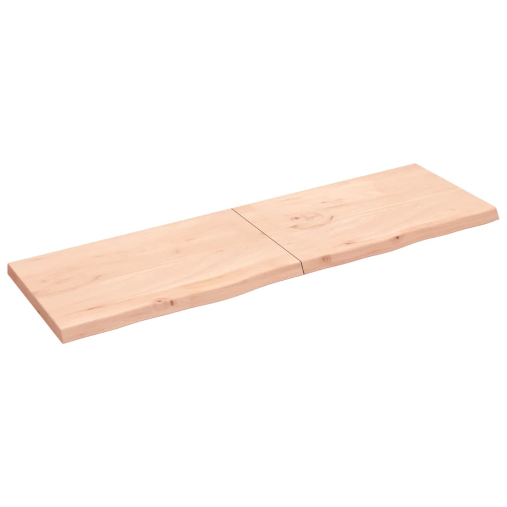 Tablero de mesa madera maciza roble sin tratar 200x60x(2-6) cm vidaXL