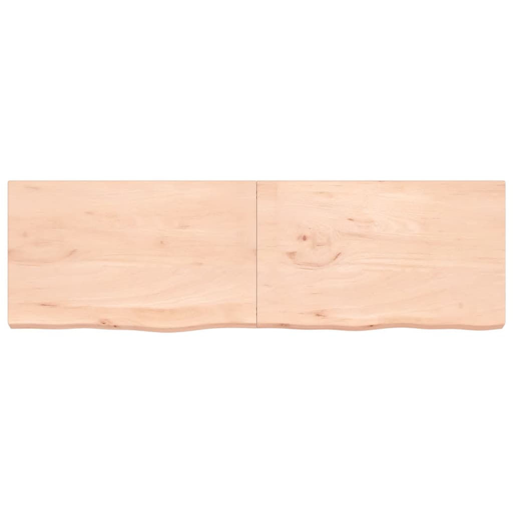 Tablero de mesa madera maciza roble sin tratar 200x60x(2-6) cm vidaXL