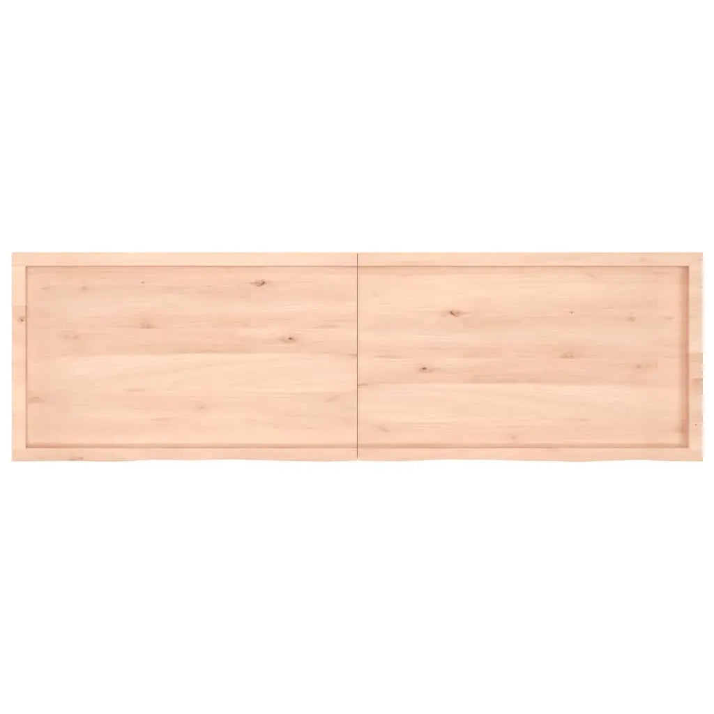 Tablero de mesa madera maciza roble sin tratar 200x60x(2-6) cm Vetonek