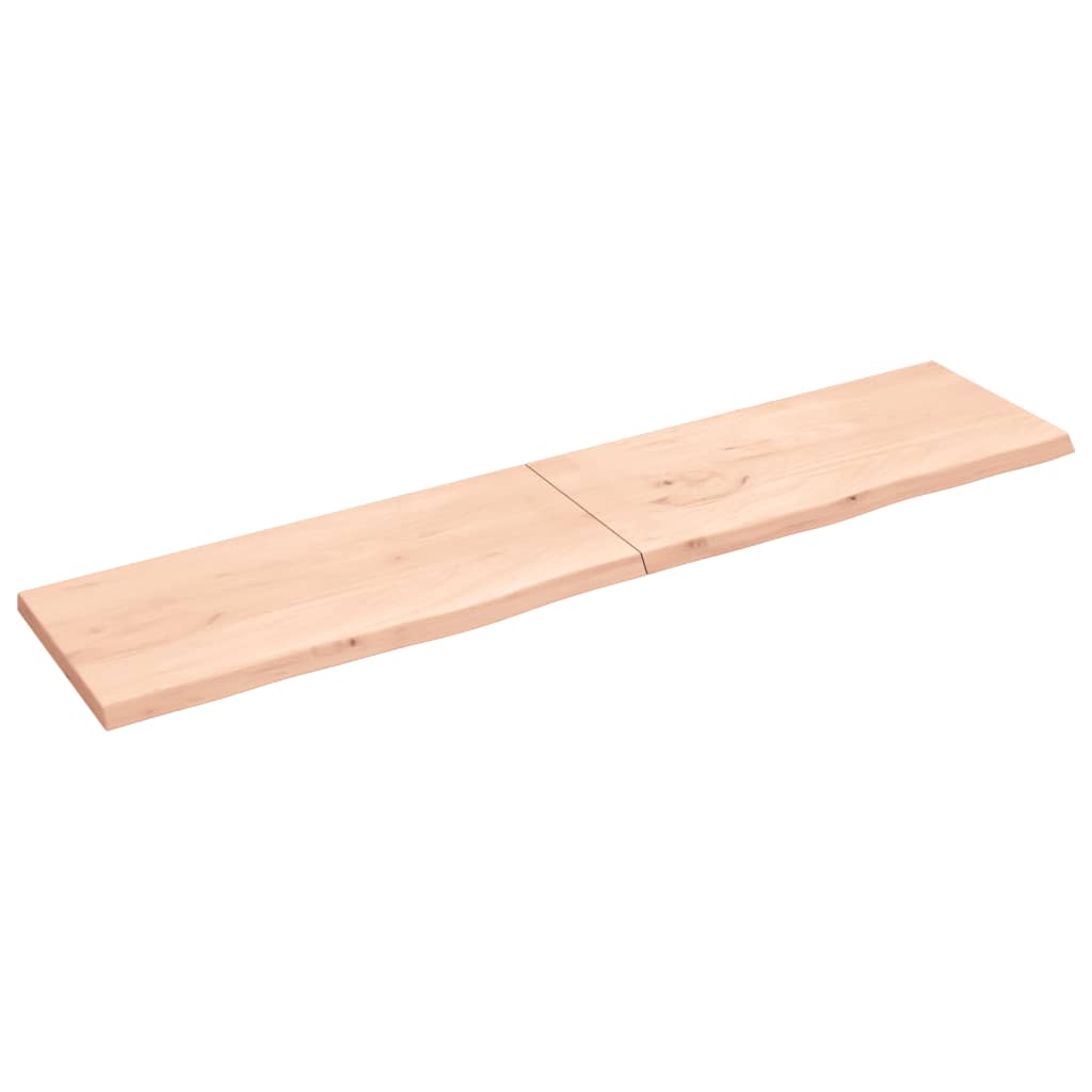 Tablero de mesa madera maciza roble sin tratar 220x50x(2-4) cm vidaXL