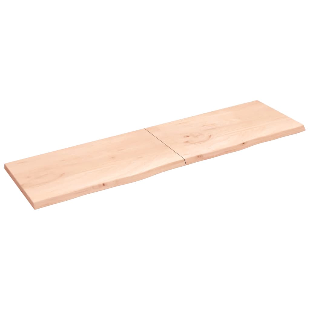 Tablero de mesa madera maciza roble sin tratar 220x60x(2-4) cm vidaXL