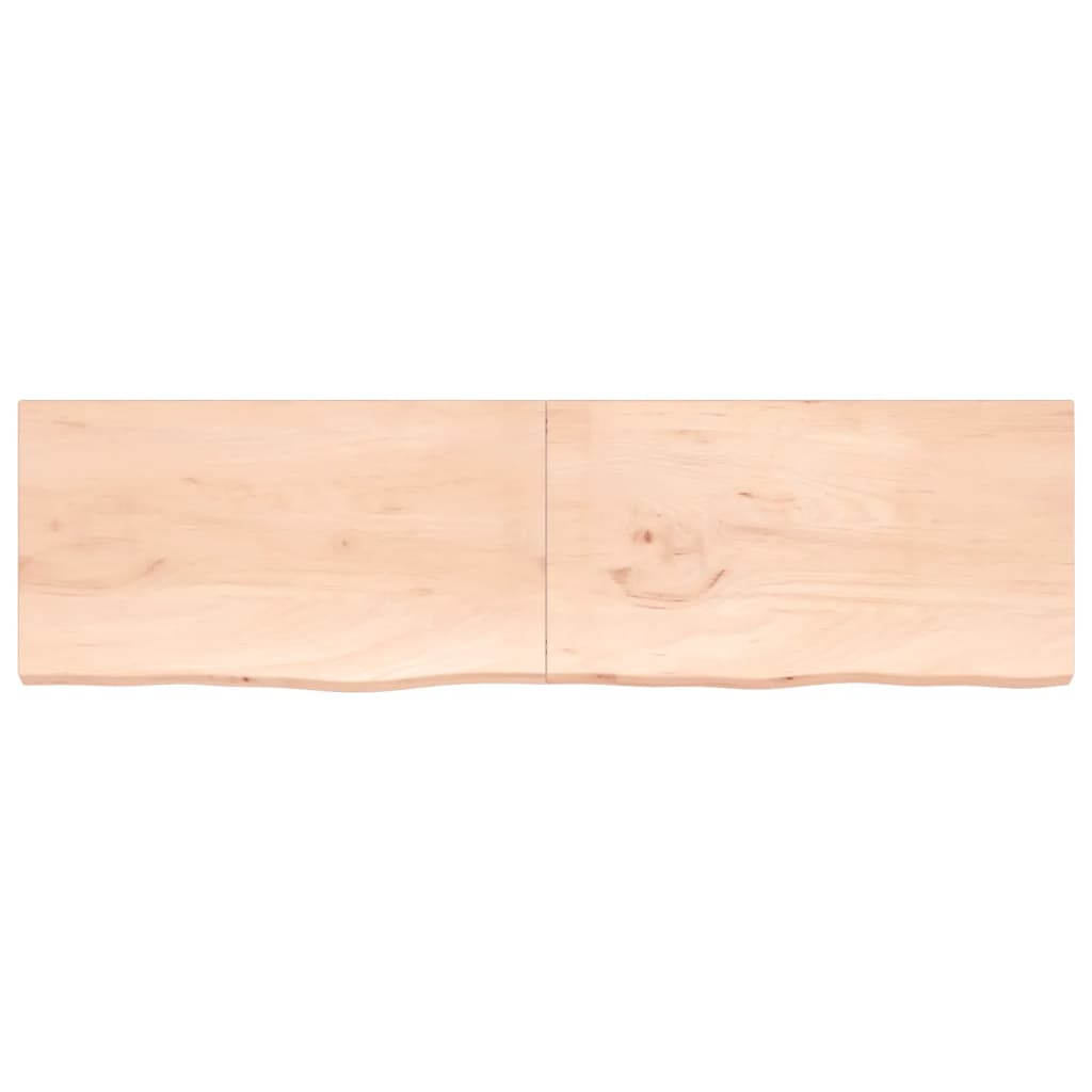 Tablero de mesa madera maciza roble sin tratar 220x60x(2-4) cm vidaXL