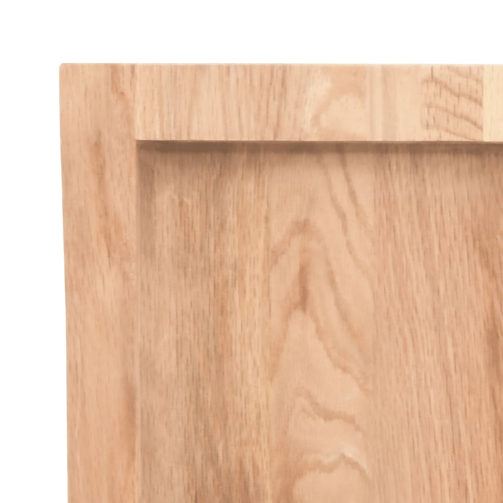 Tablero mesa madera roble tratada marrón claro 80x40x(2-4) cm vidaXL