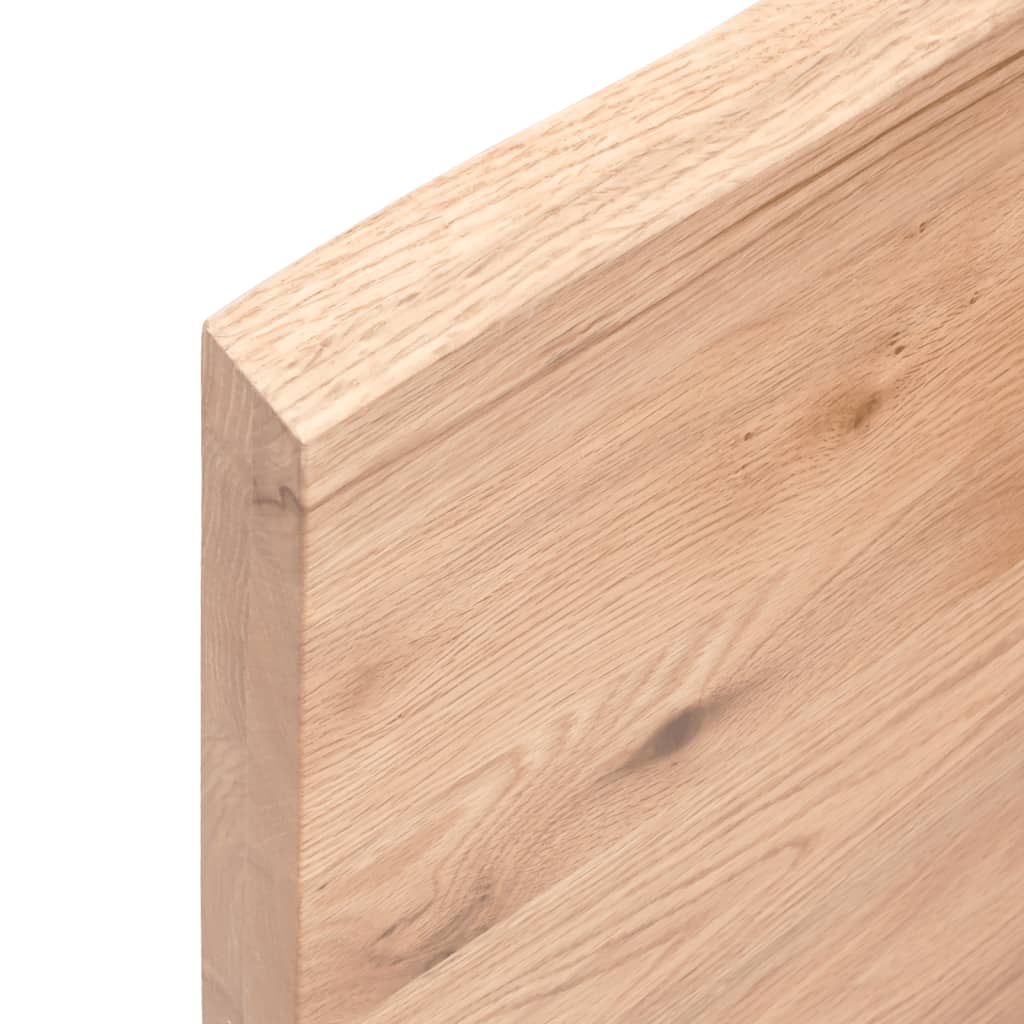 Tablero mesa madera roble tratada marrón claro 80x40x(2-4) cm vidaXL