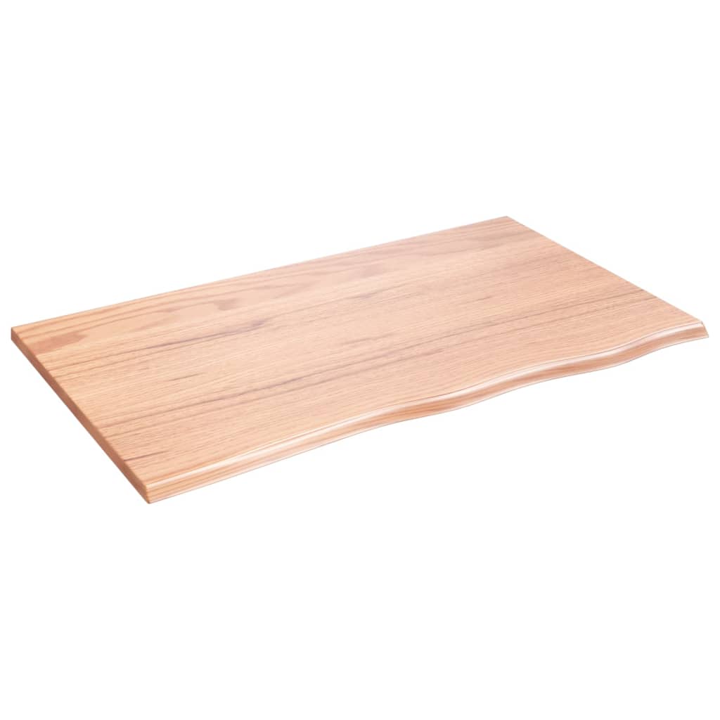 Tablero de mesa madera roble tratada marrón claro 100x60x2 cm vidaXL