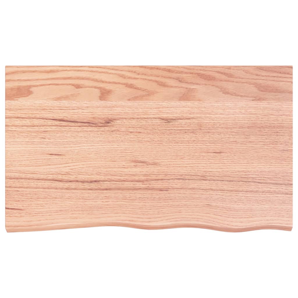 Tablero de mesa madera roble tratada marrón claro 100x60x2 cm vidaXL