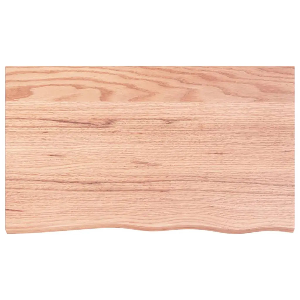 Tablero de mesa madera roble tratada marrón claro 100x60x2 cm Vetonek