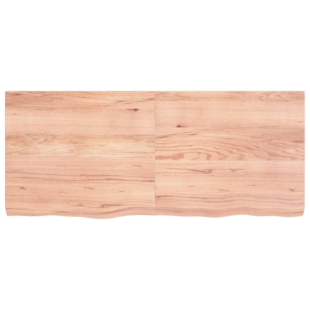 Tablero mesa madera roble tratada marrón claro 140x60x(2-6) cm vidaXL