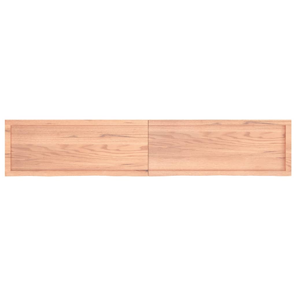 Tablero mesa madera roble tratada marrón claro 200x40x(2-6) cm vidaXL