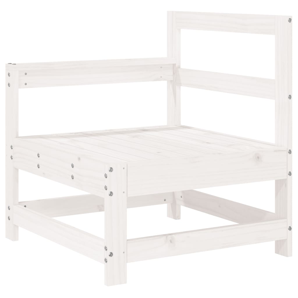 Ensemble de meubles de jardin 8 pièces Maciza Wood Blanc Pine