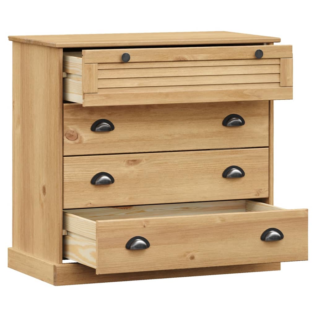 Cómoda VIGO madera maciza pino 80x40x76 cm V5742 Vetonek