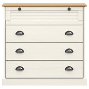Cómoda VIGO madera maciza pino blanco 80x40x76 cm V5759 Vetonek
