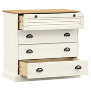 Cómoda VIGO madera maciza pino blanco 80x40x76 cm V5759 Vetonek