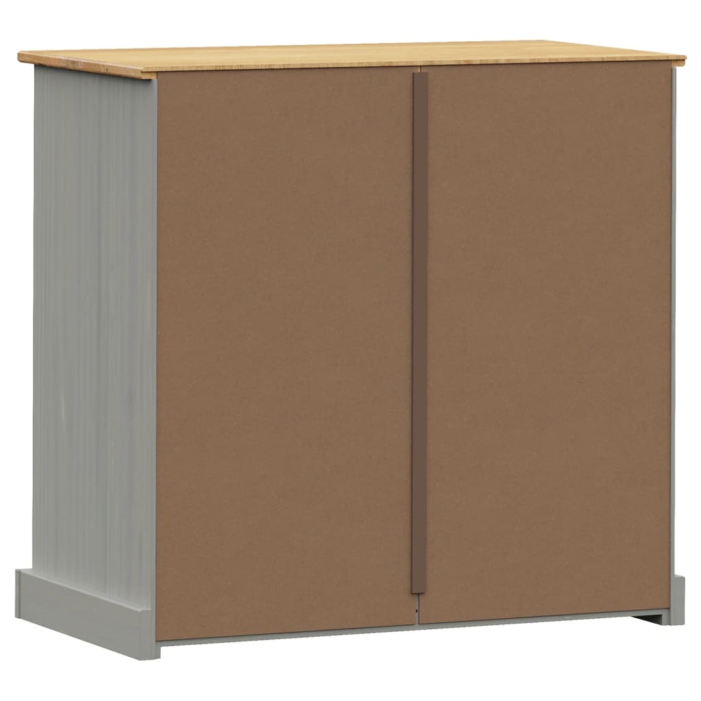 Cómoda VIGO madera maciza pino gris 80x40x76 cm V5766 Vetonek