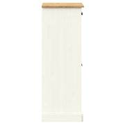 Zapatero vigo madera maciza de pino blanco 60x35x96 cm v5810 - Vetonek