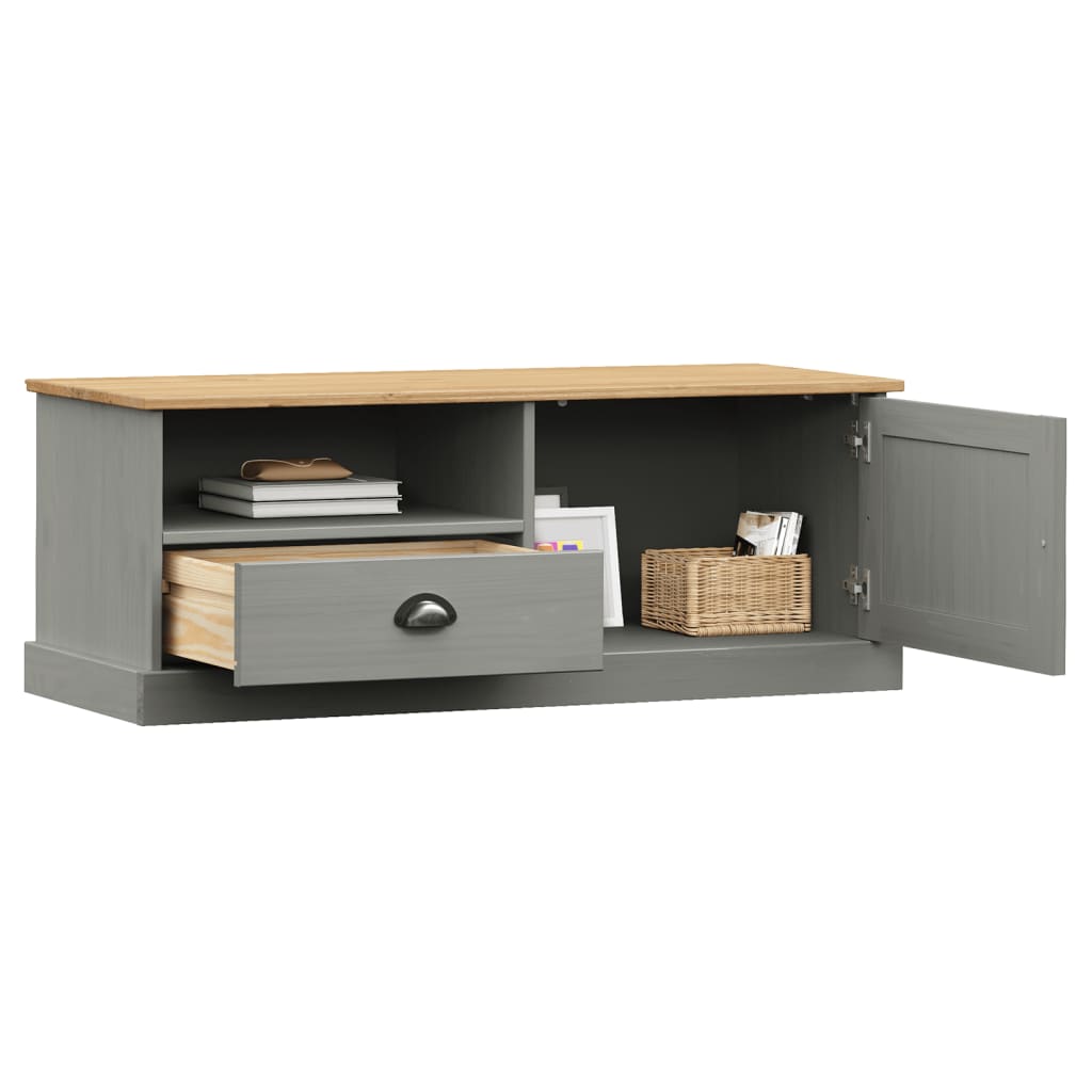 Vigo Vigo Furniture Gray Pine Mass Wood 106x40x40 cm