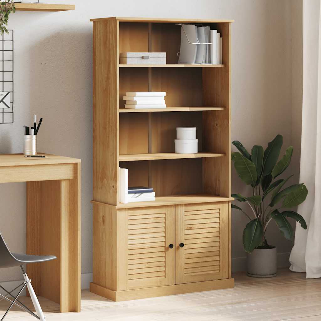 Vetonek Librería VIGO madera maciza de pino 85x35x170 cm