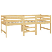 Estructura de cama sin colchón madera maciza de pino 90x200 cm v1002 - Vetonek
