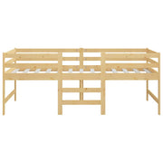 Estructura de cama sin colchón madera maciza de pino 90x200 cm v1002 - Vetonek