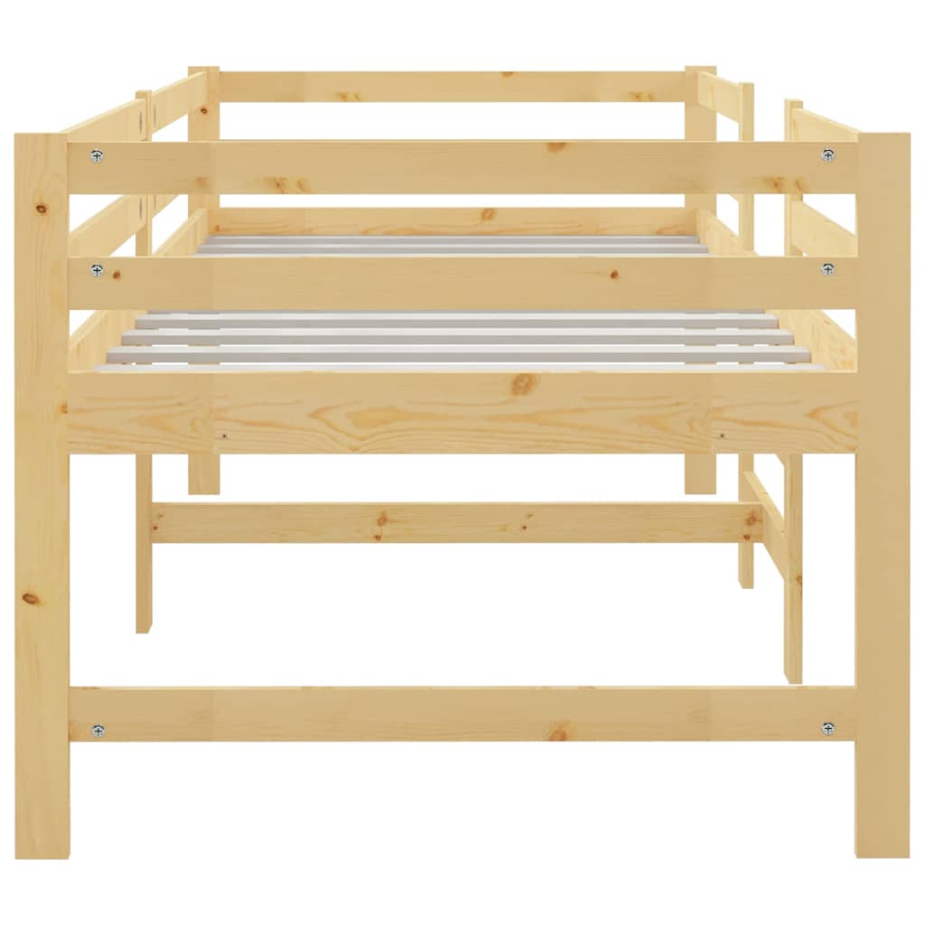 Estructura de cama sin colchón madera maciza de pino 90x200 cm v1002 - Vetonek