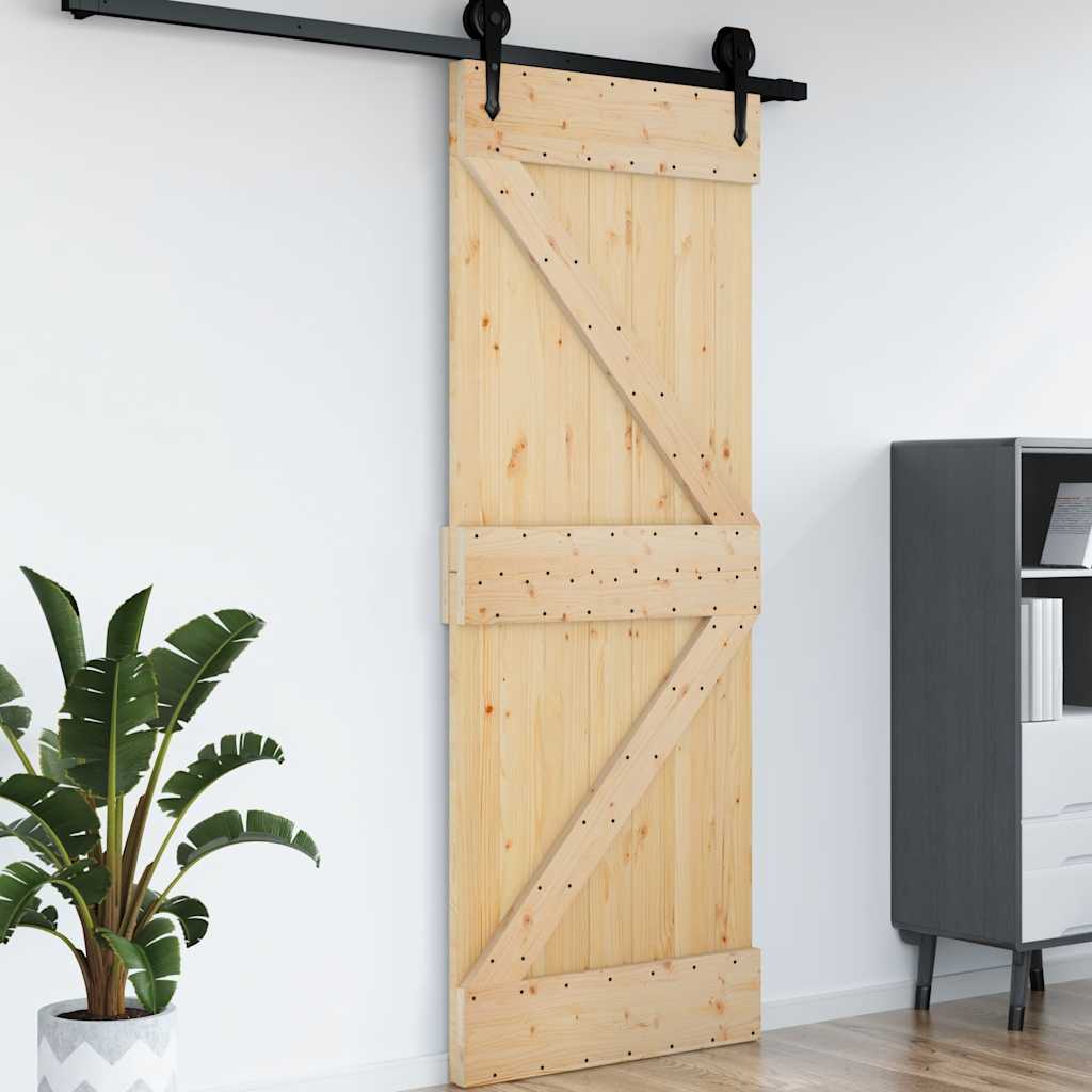 Puerta NARVIK madera maciza pino 85x210 cm - Vetonek