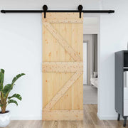 Puerta narvik madera maciza pino 85x210 cm v4607 Vetonek