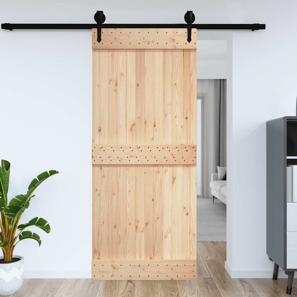 Puerta narvik madera maciza pino 100x210 cm v4676 Vetonek