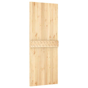 Puerta NARVIK madera maciza pino interior, diseño robusto y acabado natural - Vetonek