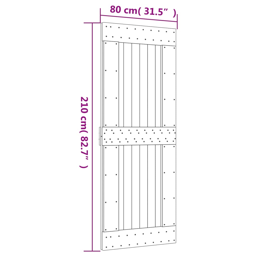 Narvik Door Maciza Wood 80x210 cm