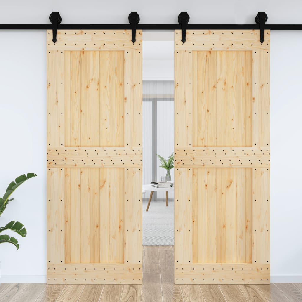 Puerta NARVIK madera maciza pino 85x210 cm - Vetonek