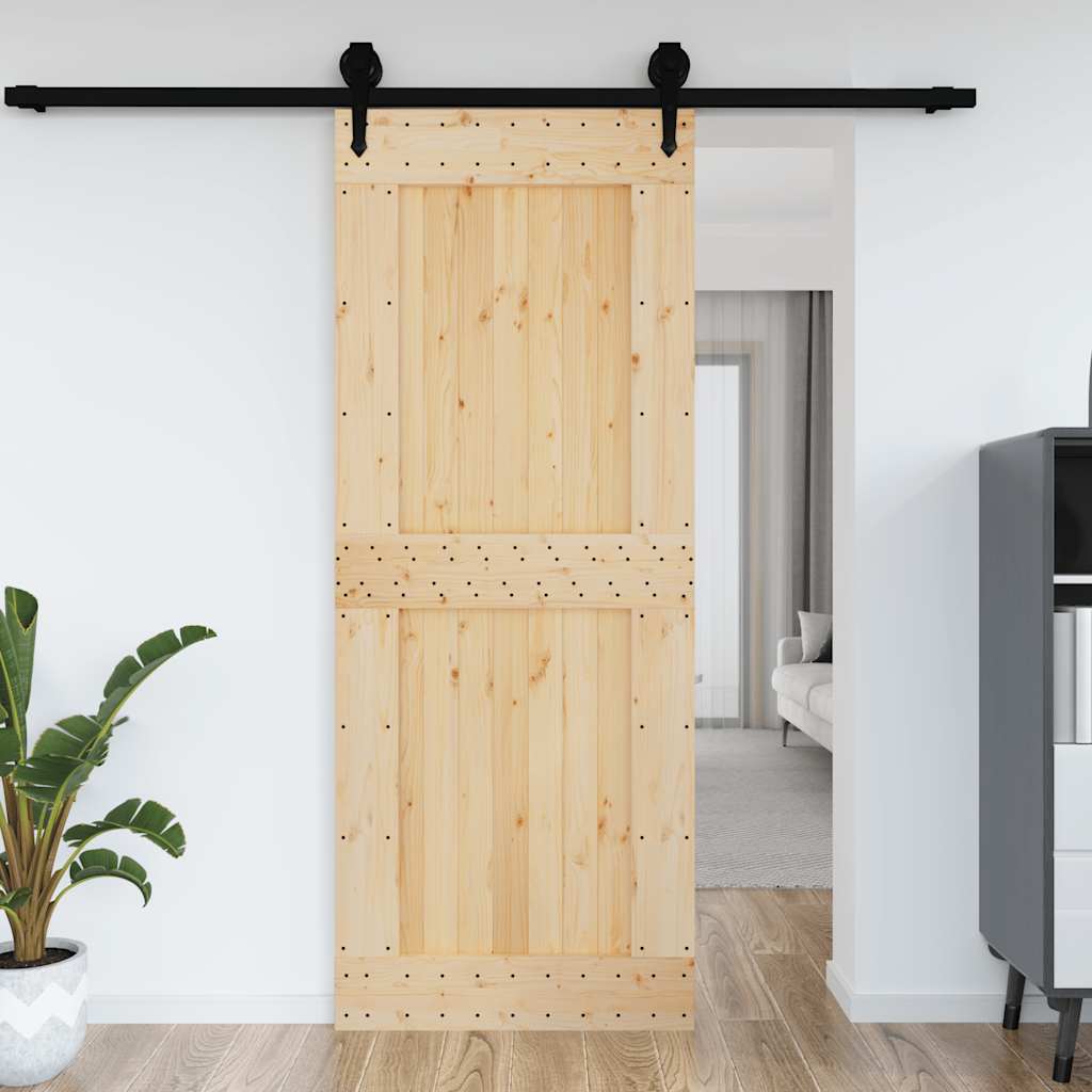Puerta narvik madera maciza pino 90x210 cm v4713 Vetonek