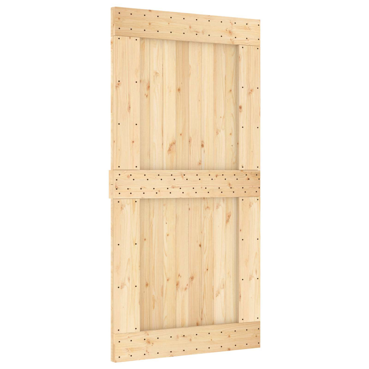 Puerta NARVIK Natural 100 x 210 cm Madera de Pino Sólido