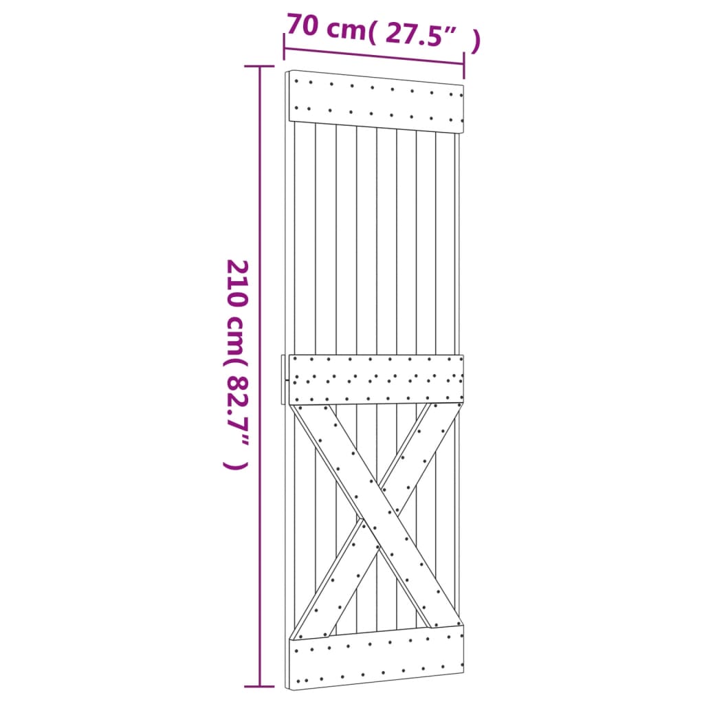 Narvik Door Maciza Wood Pino 70x210 cm