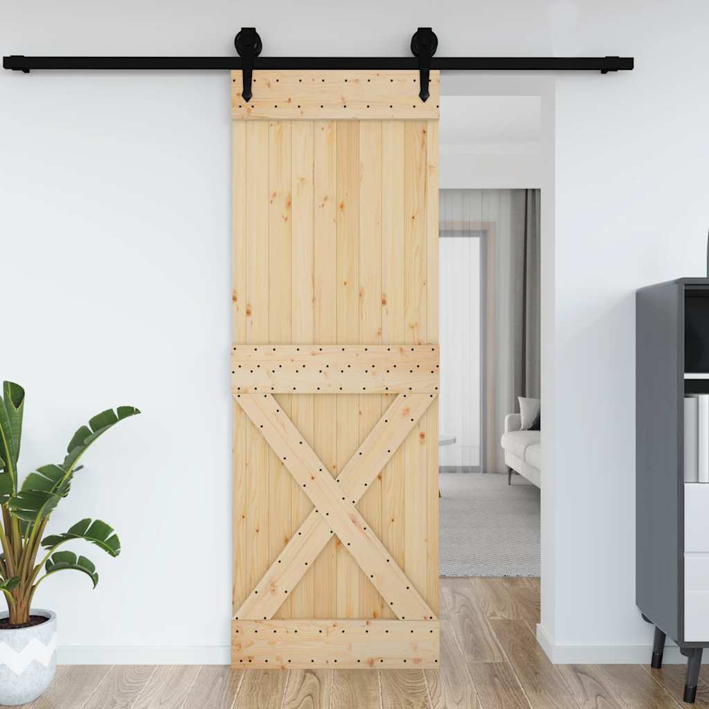 Puerta narvik madera maciza pino 80x210 cm v4751 Vetonek
