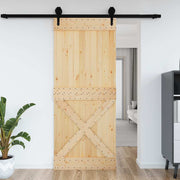 Puerta narvik madera maciza pino 95x210 cm v4782 Vetonek