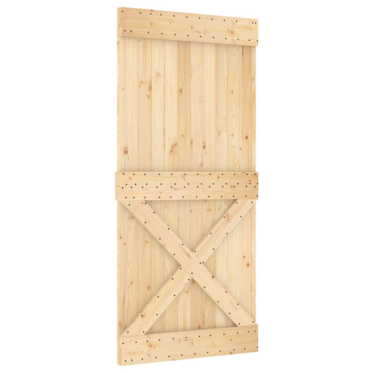 Puerta NARVIK Natural 95 x 210 cm Madera de Pino Sólido