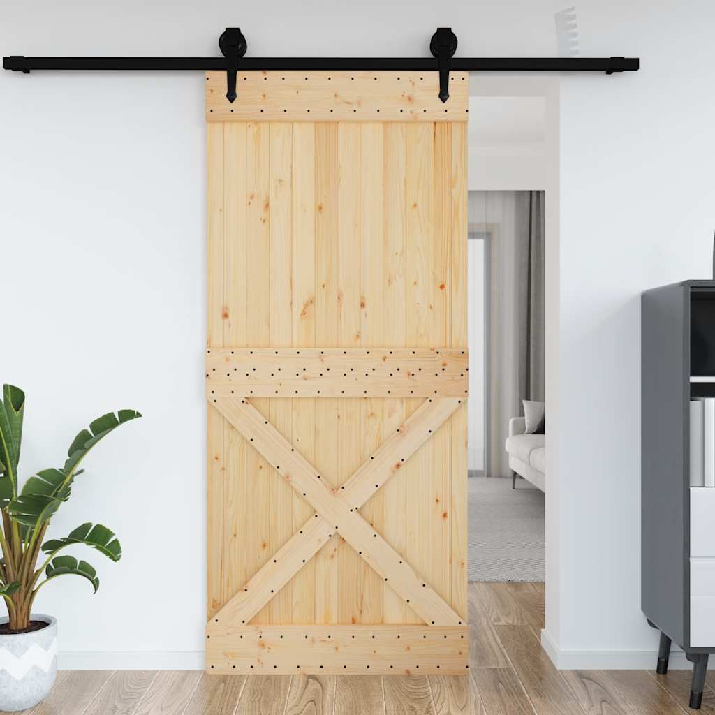 Puerta narvik madera maciza pino 100x210 cm v4799 Vetonek