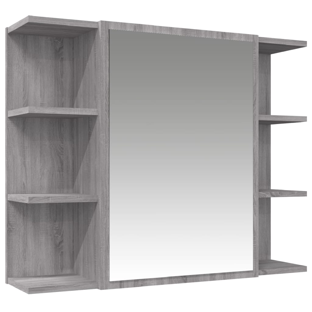 Set de muebles de baño 3 pzas madera gris Nexus - Vetonek