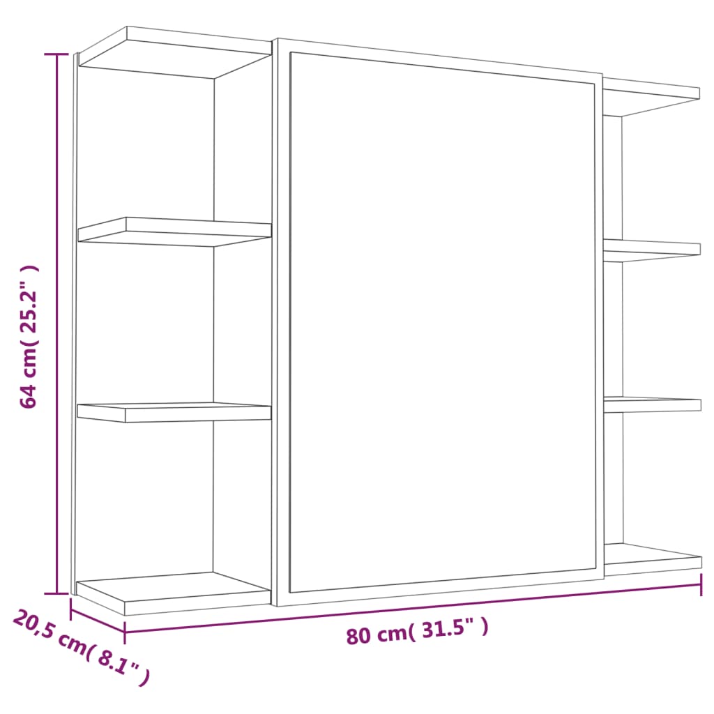 Set de muebles de baño 3 pzas madera roble marrón vidaXL