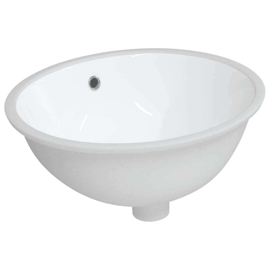 Bathroome de banheiro oval ceramica 47x39x21 cm