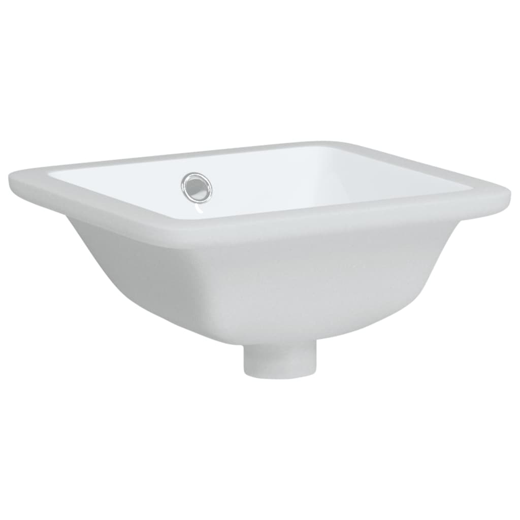 Lavabo de baño rectangular cerámica blanco 30,5x27x14 cm - Vetonek