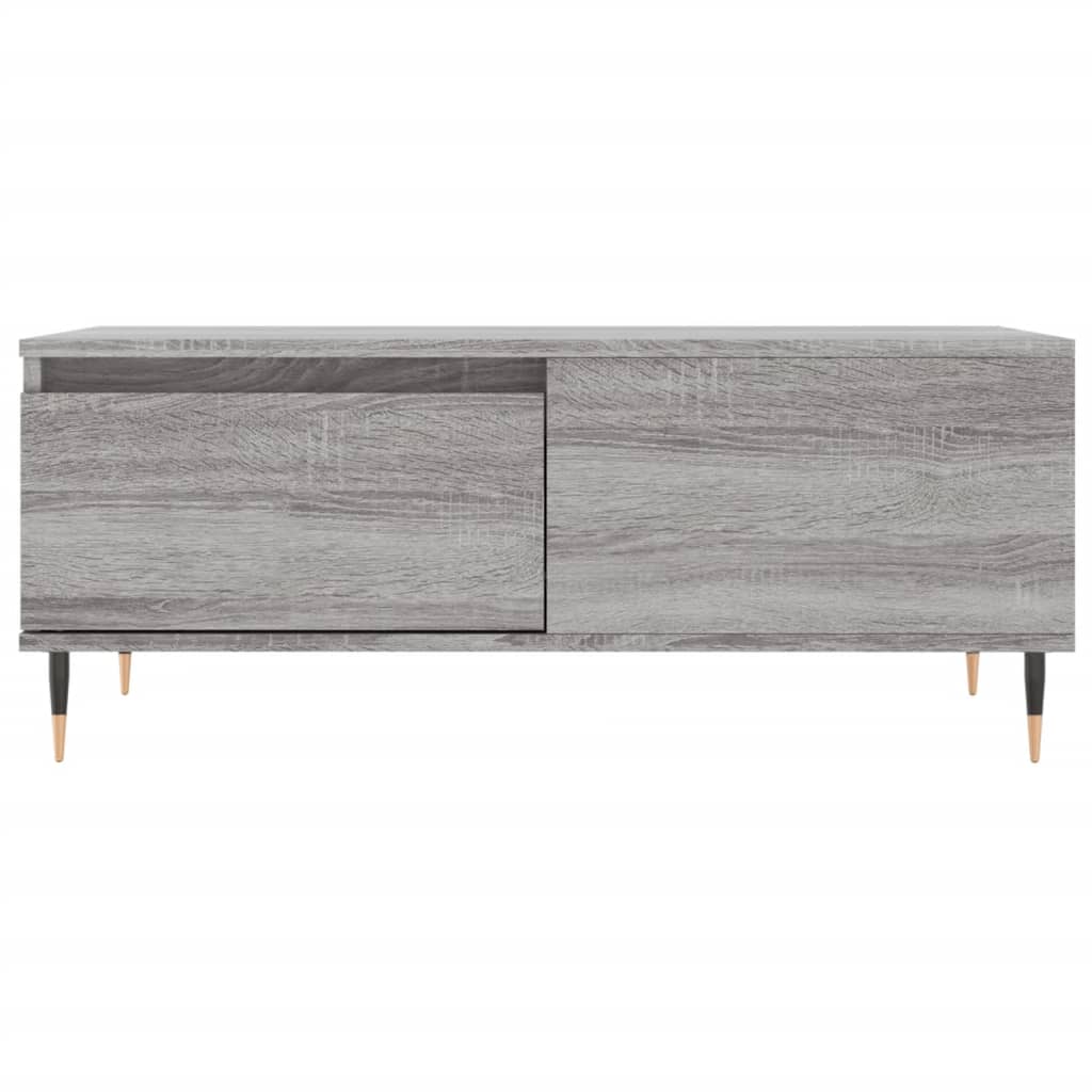 Mesa de centro madera contrachapada gris Sonoma 90x50x36,5 cm V2458 Vetonek