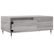 Mesa de centro madera contrachapada gris Sonoma 90x50x36,5 cm V2458 Vetonek