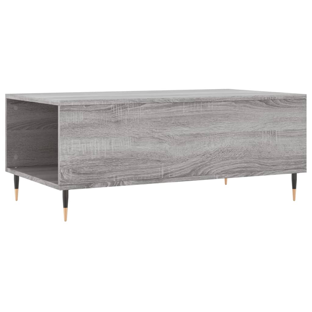 Mesa de centro madera contrachapada gris Sonoma 90x50x36,5 cm V2458 Vetonek